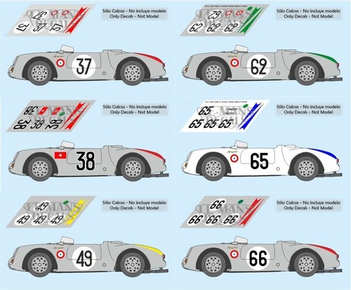 Décal porsche 550 - décal, le