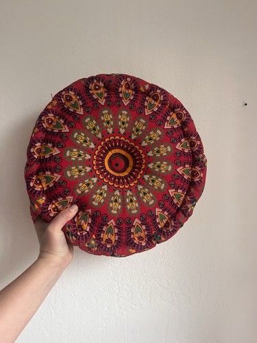 Mandala cotton yoga bolster - mandala,