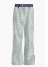 Maje Tweed-Look Flared Pants