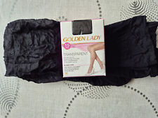 Lot 6 collants Taille 4 (= L) couleur Noir 15 deniers Golden Lady