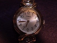 timex ladies womens gold tone