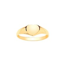 Bague chevalière coeur en or