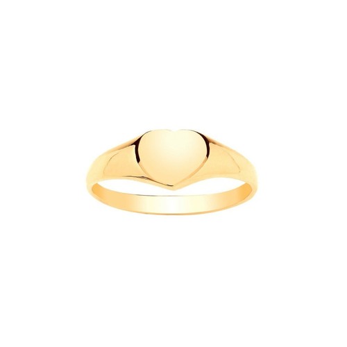Bague chevalière coeur or - bague,