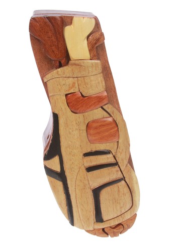 Handcrafted wooden golf - golf, set