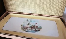 Plat à cake ancien ORCHIES