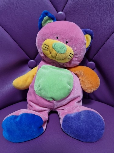 Peluche doudou chat rose - peluche,