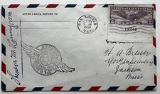 SAN ANGELO TEXAS 1930 FIRST FLIGHT JACKSON MISSOURI COVER AIRMAIL POSTAL HISTORY
