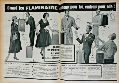 Publicité presse 1957 briquet - publicitÉ,