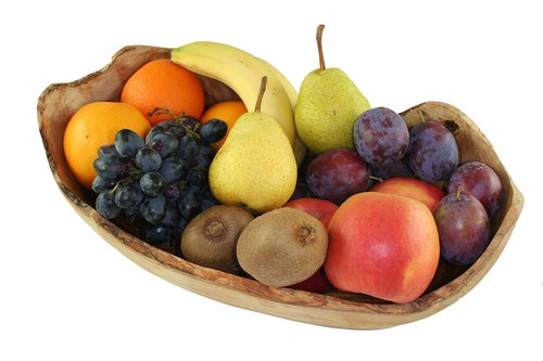 Coupe fruits olivenholz en - à,