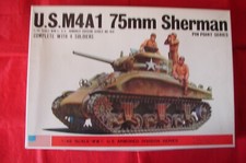 BANDAI SHERMAN 1/48 1/48 US M4A1 75 mm CHAR MAQUETTE A MONTER NEUF BOITE 8282