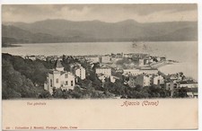 AJACCIO Corse CPA 20 carte 1900 vue generale