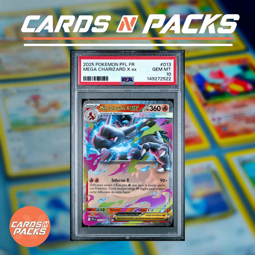 Carte pokemon méga - carte, méga-dracaufeu