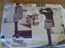 2781 PATRON  "VOGUE JUPE  VESTE ET ECHARPE  CHIC   CREATION  DKNY   34 AU 38 