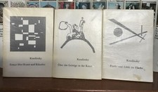 KANDINSKY, 3 LIVRES HISTOIRE DE L’ART en allemand , Essays über Kunst und Kuenst