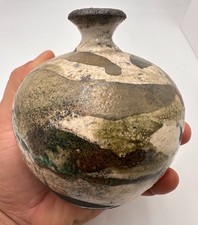 Vase boule en Raku à petit