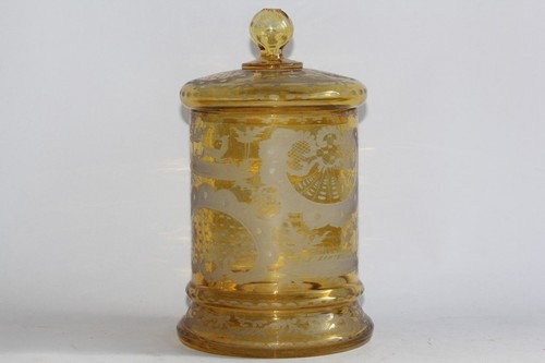 Pot couvert cristal bohème - pot,