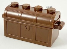 Lego 4738ac01 x2 Container Brown Coffre Brun Pirate Harry Potter Castle MOC -A55