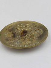 MAX Le VERRIER  COUPELLE en BRONZE patine claire  VIERGE signée au verso D11cm