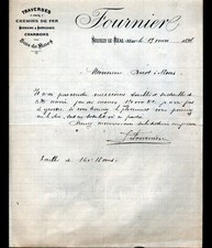 NEUILLY-LE-REAL (03) SCIERIE / TRAVERSES de CHEMIN DE FER "FOURNIER" en 1896