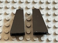 2 x LEGO Black slope brick 4460a /  set 8800 6987 6097 6087 4794 4535 4559 7783
