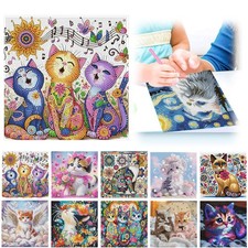 Diamant. Mosaïque animal chat