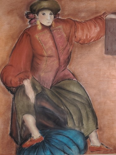 Joli dessin aux pastels - aux,