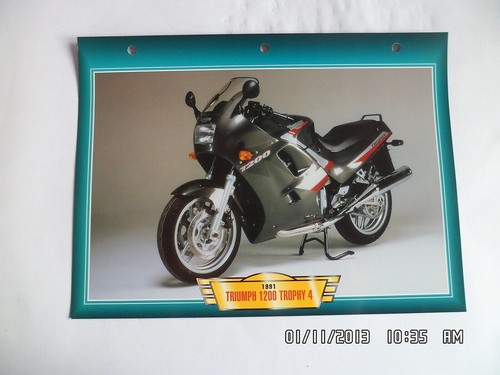 Carte fiche moto triumph - carte, 1200
