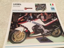 Carte moto Laverda 350 GS Lesmo proto 1985 collection atlas motorcycle Italie
