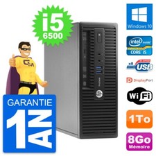 PC HP ProDesk 400 G3 SFF Intel i5-6500 RAM 8Go Disque Dur 1To Windows 10 Wifi