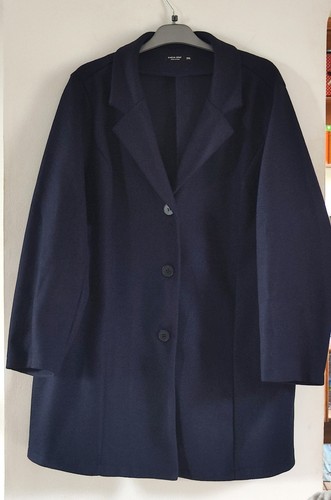 élégant manteau bleu marine - manteau,