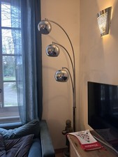 Ancien Lampadaire Années 70 Pied En Marbre