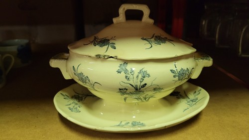 Belle saucière fleurs bleuets - belle,