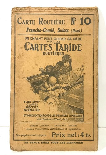 Ancienne carte routière - ancienne,