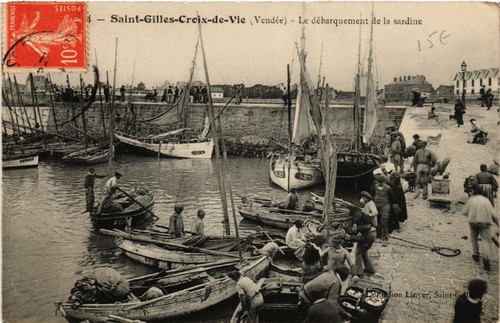 Cpa gilles croix - st-gilles-croix-de-vie, le