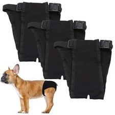 3 Paquets Culotte pour Chien en Chaleur Femelles Menstruelle Lavables Couche ...