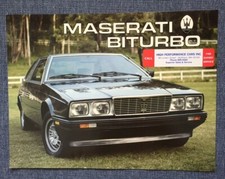 1985 MASERATI BITURBO BROCHURE