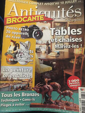 ANTIQUITE BROCANTE DECO 87/APPAREIL PHOTO/PICHET BROC/BRONZE/TABLE CHAISE/