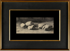 André DUFFOUR (1926-2016) SUPERBE NATURE MORTE AUX POMMES DE TERRE (335)