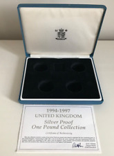1994~1997 Royal Mint Argent Preuve Un 0.5kg Kit Boîte & COA Seulement No Pièces