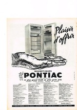 PUBLICITE ADVERTISING   1959    PONTIAC    hermétiques réfrgérateur