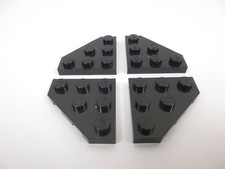 Lego black wedge 2450 set - x4,