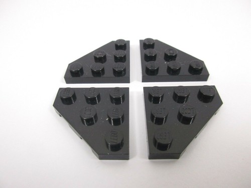 Lego black wedge 2450 set - lego, x4