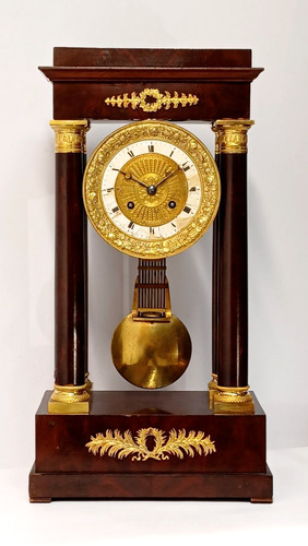 Ancienne pendule portique - pendule, 4