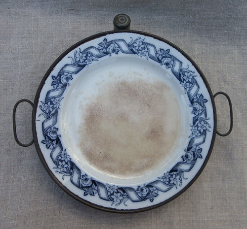 Ancienne assiette chauffante - ancienne,