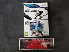 Très Rare double pack Epic Mickey 1+2 Le retour des héros Nintendo Wii - FR TBE