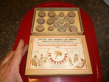 Ancienne Boite tampon de Meuble protege parquet Accessoire de menuisier ebeniste