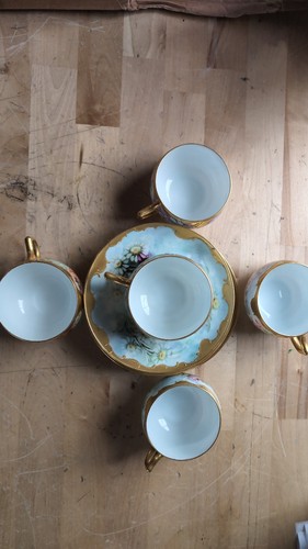 Set hand painted haviland - of,