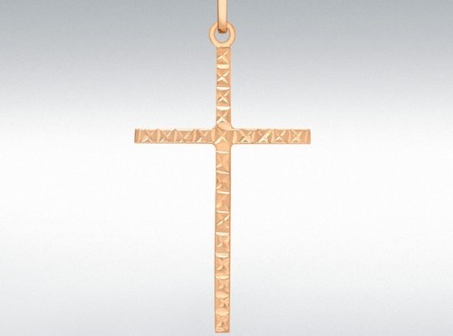 Croix rose ct finesse - or, 9