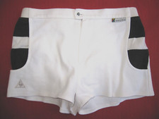Short Le Coq Sportif Tennis Blanc ATP Collection YANNICK NOAH ancien - 90 / S