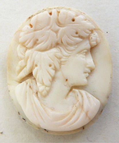 Camée coquille 19e bijou - coquille,